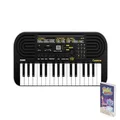 Casio SA-51 32 Mini-Keys Keyboard in Black and white and Rhythm Warriors animated online lessons