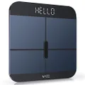WYZE Digital Scale X for Body Weight, Accurate Bathroom Scale for Body Fat, Including Composition BMI, Water, and Muscle, Heart Rate Monitor, Baby & Pet Mode, 400 lb, Blue-Black