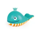 Hape E0216 Bubble Blowing Whale | Baby Squirt Toy for Bath Time Play, Blue