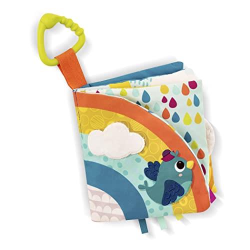 B. Baby – Soft Baby Book – Interactive Cloth Book for Babies – Sensory Features – Developmental Toy – 6 Months + – Rainbow Sunshine