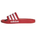 adidas Sportswear Adilette Shower Slides,Vivid Red/Cloud White/Vivid Red, US 9