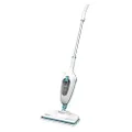 Black+Decker FSMH13E10-QS 10-in-1 Steam Mop Deluxe (1300 W, Steam Cleaner for Hygienic Cleanliness, Large Accessory Set + Removable Hand Steamer, Easy to Use)