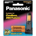 Panasonic Rechargeable AAA Batteries for DECT Phones, 2-Pack (BK-4LDAW/2BT)