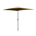Arcadia Furniture Umbrella Outdoor Garden With In-Built Solar LED Lights 2.5M (Height) x 3M (Length) Heavy Duty, Durable, Modern Design, Beige