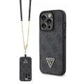 Guess Diamond Cross Body Bundle for iPhone 15 Pro, Black