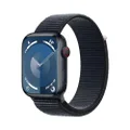 Apple Watch Series 9 [GPS + Cellular 45-mm] Smartwatch with Aluminum Case with Midnight Sport Loop One Size
