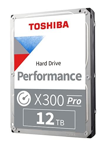 Toshiba X300 PRO 12TB High Workload Performance for Creative Professionals 3.5-Inch Internal Hard Drive – Up to 300 TB/Year Workload Rate CMR SATA 6 GB/s 7200 RPM 512 MB Cache - HDWR51CXZSTB