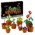 LEGO® Icons Tiny Plants 10329 Building Set, Home Decor for Adults and Flower-Lovers, Carnivorous, Tropical and Arid Flora Display, Botanical Collection, Mindful Building Project