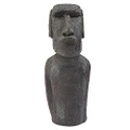 Design Toscano Easter Island AHU Akivi Moai Monolith Statue, Medium, Gray Stone