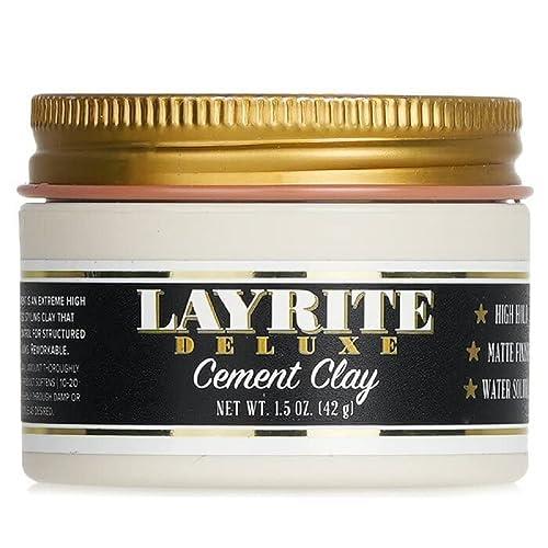 Layrite Cement Clay Pomade, White, Mild Cream Soda, 1.5 Oz
