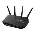 ASUS ROG Strix GS-AX5400 WiFi 6 Extendable Gaming Router, Gaming Port, Mobile Game Mode, Port Forwarding, VPN Fusion, Aura RGB, Subscription-Free Network Security, Instant Guard, AiMesh Compatible