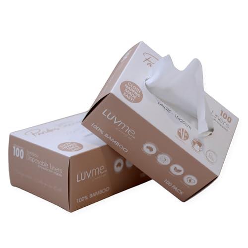 Luvme Pandas Bamboo Disposable Nappy Liners (Box of 100)