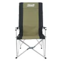 Coleman Swagger Aluminium Sling Chair | Outdoor Camping Chair, Lightweight Aluminium Design, Compactly Folds for Easy Transport, with Shoulder Strap Black/Green