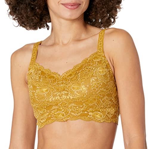 Cosabella Women's Say Never Curvy Sweetie Bralette, Chartreuse Gold, X-Large