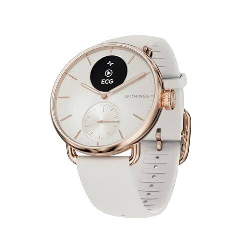 Withings Scanwatch 2 Hybrid Smartwatch, 38mm, Rose Gold