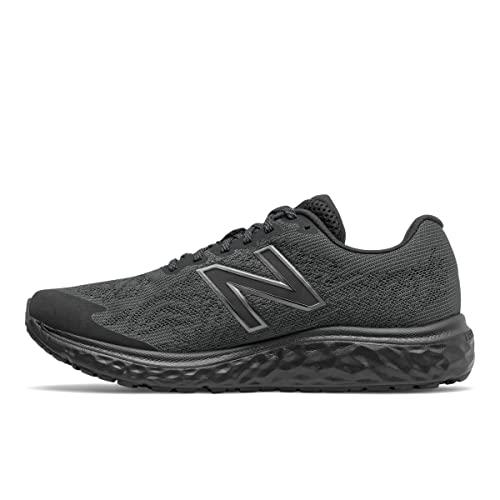 New Balance Men's Fresh Foam 680V7 Running Sport Sneakers Shoes Black/Thunder