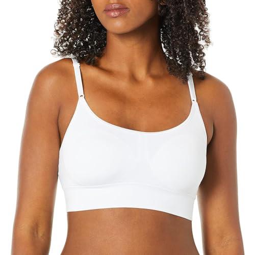 Warner's Women's Blissful Benefits Dig-Free Band with Seamless Stretch Wireless Lightly Lined Comfort Bra Rm0911w, White, XX-Large