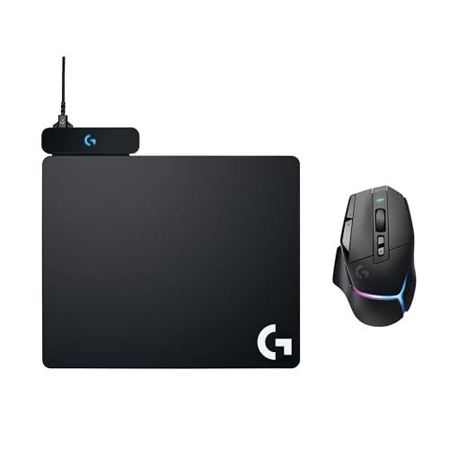Logitech Powerplay Wireless Charging System and G502 X Plus Wireless Gaming Mouse – Mouse with LIGHTFORCE Hybrid switches, LIGHTSYNC RGB, Hero 25K Gaming Sensor - PC/macOS