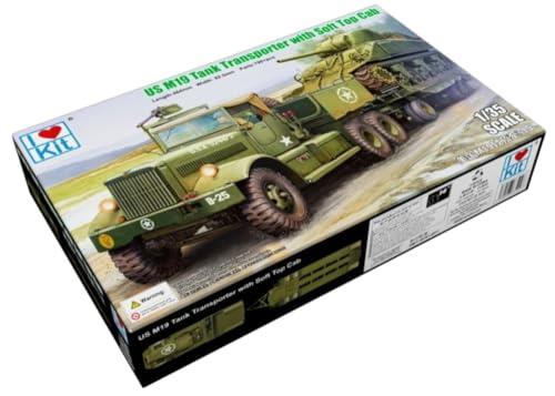 I Love Kit 1/35 Scale M19 Tank Transporter with Soft Top Cab Plastic Model Kit