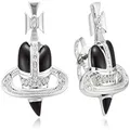 Vivienne Westwood Diamante Heart Earrings, 小, Brass, No Gemstone