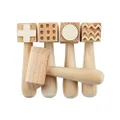 Educational Colours Wooden Pattern Hammers 5-Piece Set