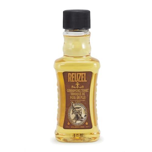 Reuzel Grooming Tonic - Pro Oil Treatment For Men With Organic And Natural Ingredients - Pure, Vegan Serum That Gives Hair Essential Strength And Moisture - Apple Peppermint Fragrance - 3.38 oz