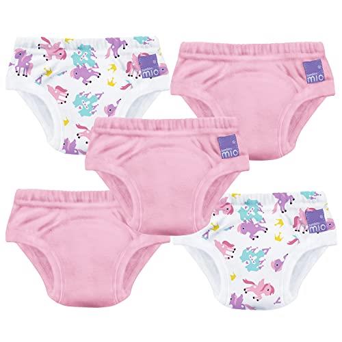Bambino Mio, Revolutionary Reusable Potty Training Pants for Boys and Girls, Mixed Girl Pegasus Palace, 2-3 Years, 5 Pack