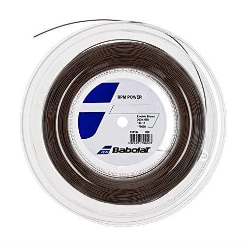 Babolat RPM Power Tennis String Spool, Electric Brown, 1.3 mm x 200 Meter