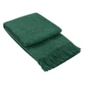 Codu New Zealand Wool Brighton Throw Rug, Emerald
