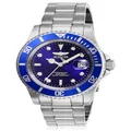 Invicta Men's Pro Diver Quartz Watch with Stainless Steel Strap, Blue, 40mm, 26971