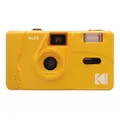 Kodak Vintage Retro M35 35mm Reusable Film Camera Fixed Focus Lens Manual Film Winding and Rewinding Built-in Flash (Camera ONLY, Yellow)