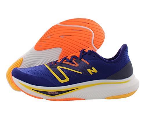 New Balance Men's FuelCell Rebel v3 Running Shoe, Victory Blue/Vibrant Apricot, 13,(MFCXMN3)