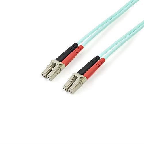 StarTech.com 2m Fiber Optic Cable - 10 Gb Aqua - Multimode Duplex 50/125 - LSZH - LC/LC - OM3 - LC to LC Fiber Patch Cable