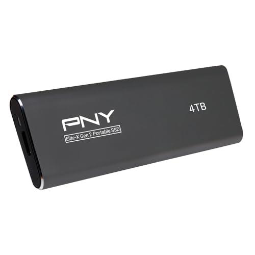 PNY PSSD Elite-X Type-C G2 4TB Portable SSD, Black
