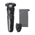 Philips Shaver Series 5000 Wet And Dry Cordless Electric Shaver With SkinIQ Technology, Power Adapt Sensor, 360-D Flexing Heads, Integrated Pop-up Trimmer, Deep Black, S5588/17