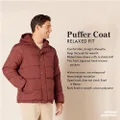 Amazon Essentials Men's Heavyweight Hooded Puffer Coat, Green, Small