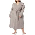 Amazon Essentials Women's Lightweight Waffle Full-Length Robe (Available in Plus Size), Smokey Grey, X-Small