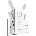 TP-Link AC2600 Dual Band Mesh Wi-Fi Range Extender, Wi-Fi Booster/Hotspot with 1 Gigabit Port, Dual-Core CPU, Built-in Access Point Mode, Works with Any Wi-Fi Router, Easy Setup, UK Plug (RE650)