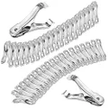 Samhopo 40 PCS Garden Clips, Greenhouse Clamps Made of Stainless Steel, Greenhouse Clips for Netting, Have a Strong Grip to Hold Down the Shade Cloth or Plant Cover on Garden Hoops or Greenhouse Hoops