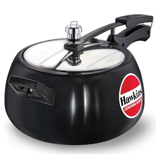 Hawkins Contura Pressure Cooker, Black, HawCB50, 5-Liter