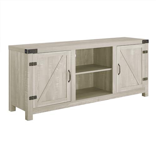 WE Furniture TV Stand, 58 Inches, Stone Grey