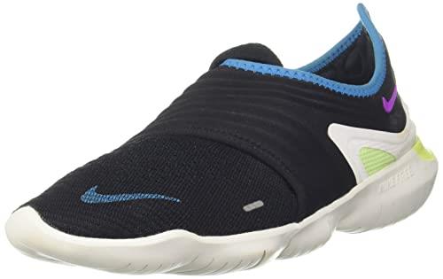 Nike Free RN Flyknit 3.0 Mens Running Trainers AQ5707 Sneakers Shoes (UK 8 US 9 EU 42.5, Black Hyper Violet 003) 003