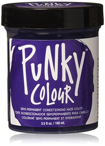 jerome russell Punky Hair Color Creme, Violet, 3.5 Ounce