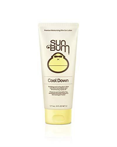 Sun Bum Cool Down Aloe Vera Lotion | Vegan and Hypoallergenic After Sun Care with Cocoa Butter to Soothe and Hydrate Sunburn Pain Relief | 6 oz, 1 kg (Pack of 1)
