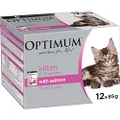 Optimum Healthy Development Chunks in Jelly Salmon Cat Wet Food Food 85 g (Pack of 60)