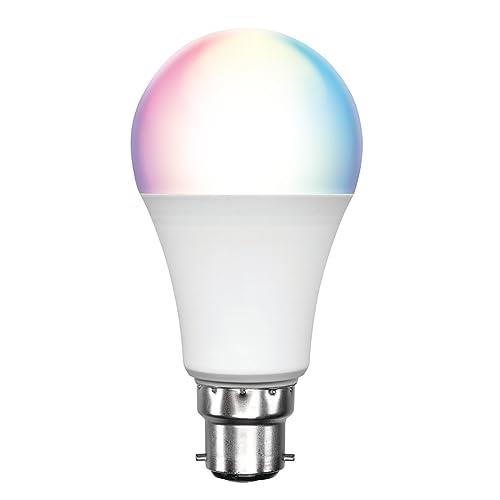 Brilliant B22 Biorhythm Smart Wi-Fi RGB LED Bulb, Warm White