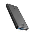 Anker Power Bank, PowerCore Essential 20000mAh Portable Charger with PowerIQ Technology and USB-C (Input Only), High-Capacity External Battery Pack Compatible with iPhone, Samsung, iPad, and More.