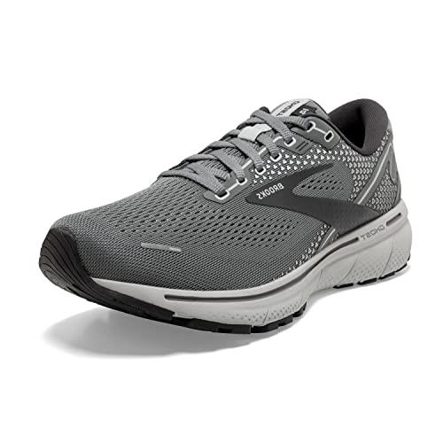 Brooks Ghost 14 Men's Neutral Running Shoe, Grey/Alloy/Oyster, 13