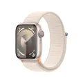 Apple Watch Series 9 [GPS + Cellular 41-mm] Smartwatch with Aluminum Case with Starlight Sport Loop One Size