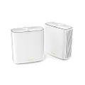 ASUS ZenWiFi XD6 Whole Home Mesh WiFi 6 System (2 Pack White): Coverage up to 500m2 (4+ Rooms), Easy Setup, Free Lifetime Network Security and Parental Controls